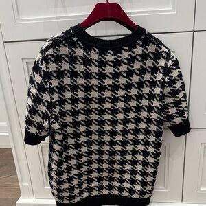 Gucci set - Black & White Houndstooth Crewneck Sweater pants